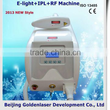 Skin Rejuvenation Www.golden-laser.org/2013 New Style E-light+IPL+RF Machine Beauty Products Skin Tighten Rf Professional