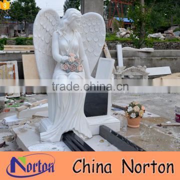 hand carved granite angel cemetery monuments NTGT-435A