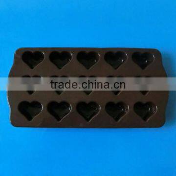 heart shape 15cups Silicone Ice Cube Tray
