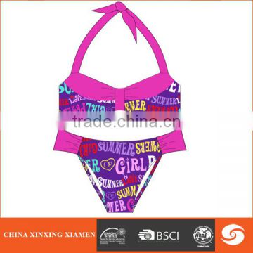 Latest design lady bikini for beach and sports 2 piece new style bikini