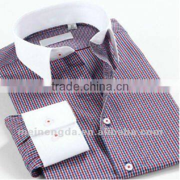 plaid stylish men shirt