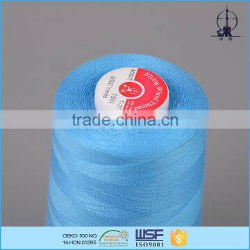 Cheap price 16s/3 spun polyester sewing thread for high speed sewing