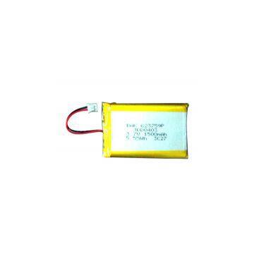 3.7v 1500mah Polymer Lithium Battery Pack,PL623759