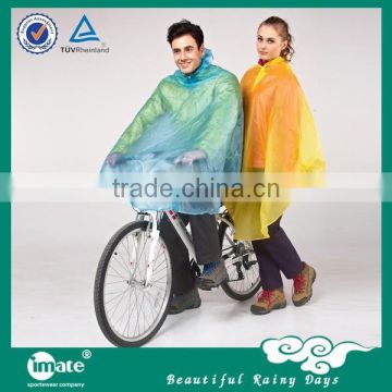 Hot selling 100%pvc yellow-blue children raincoat