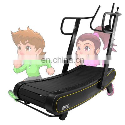China multi gym machine  non-motorized treadmill Curve Treadmill with Manual Resistance for functional trainer