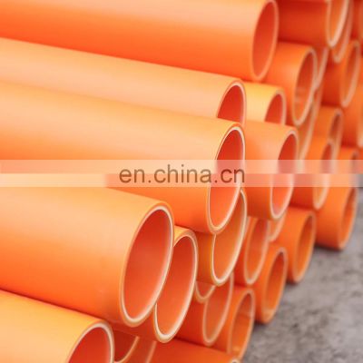 Duct Orange Cable 7 Pvc Casing With Thread Protector For Water And Oil Well MPP Pipe