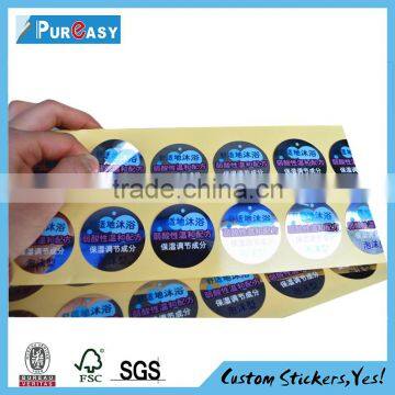 Cheap printing oval waterproof adhesive labels