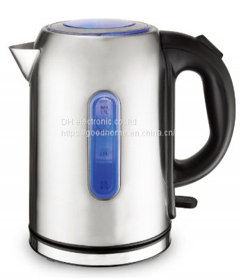 hot sale Stainless steel electric kettle Large capacity 1.7-liter electric kettle for boiling water(Wechat:13510231336)