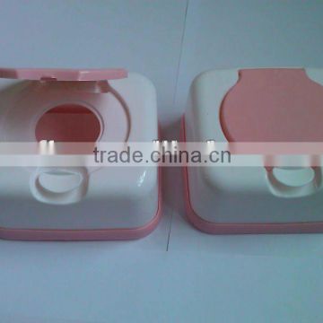 High qulity and cheap plastic baby wet wipes box , PET box used for baby cleaning