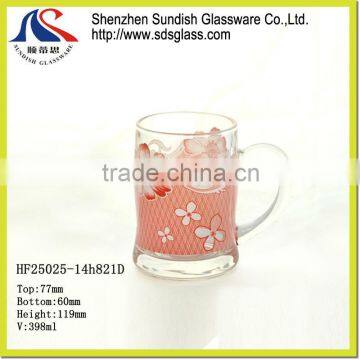 Glass Cup With Handle HF25025-14h821D