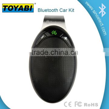 Handsfree Bluetooth Speakerphone w/ Visor Clip & Caller ID via Speaker display shows incoming calls