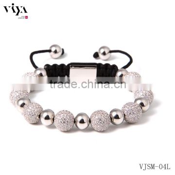 2016 newest items china girls 18 adult gift bracelet silver jewelry cubic zircon diamonds crystal disco balls mens bracelet