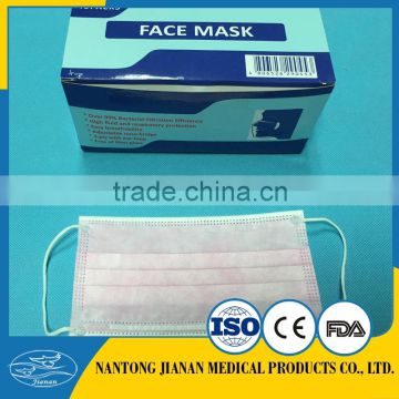 disposable Non-woven face mask tie on /ear loop 3ply/with CE ISO FDA