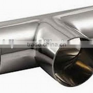 GB/ JB/ HGL/SHL/ANSI/ASME Stainless Steel Pipe Fittings Sanitary Equal Tee / Coupling