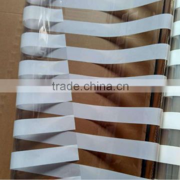 50mm wide white stripe decorative film,pet reflective vinyl heat transfer foil,printing decorative film