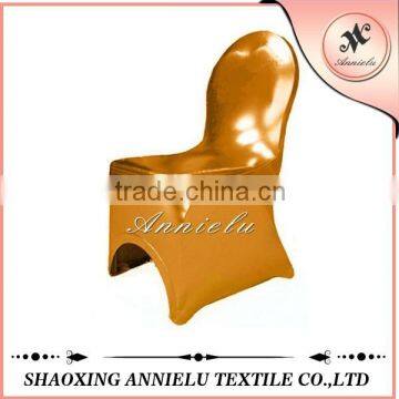 Fancy Bronzing spandex chair covers for weddings