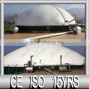 Double Membrane Anaerobic Tank Cover for Storage of the Biogas