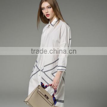 2016 New Design Fashion Summer Blouse With Western Style