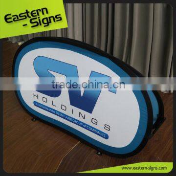Attractive Clear CMYK Printing Indoor Outdoor 100% Polyester Banner A Frame