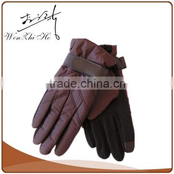 Five Fingers Brown Mens Winter Fashion Driving Gloves