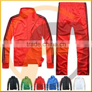 OEM 100% /Nylon/Taslon/PC/Trinda Contrast Colors Tacksuits set with hood