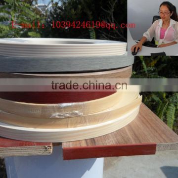 5cm width made in China wood grain color PVC edge banding