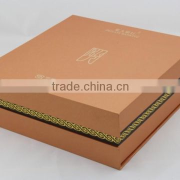 High quality promotion gift packaging box custom made with card tray