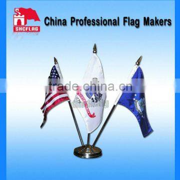promotional desk flag with pole and stand