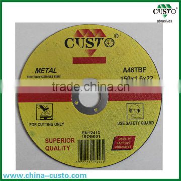 12 inch 300mm Flat Centre T41abrasive cutting disc for metal of China wholesale