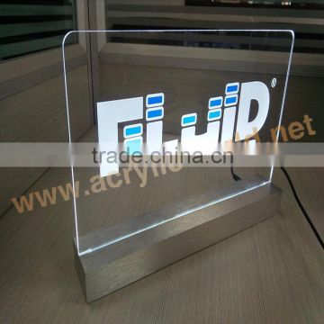 LED acrylic display sign holder