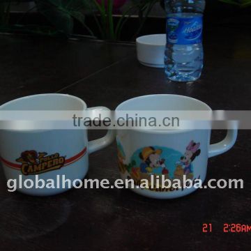 Baby melamine cup with one handle