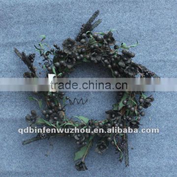 Handmade Artificial Plastic Christmas Flower Wreath