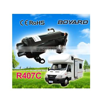 rv caravan air conditioner with CE RoHS R407C hermetic Horizontal rotary compressor