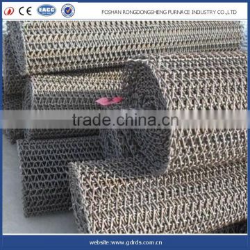 China Foshan electric furnace flat steel belt conveyor with high temperature