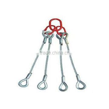 double limb swaged wire rope slings