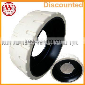 new design white color lawnmowers cars trailers tractors solid rubber tires 410x130 for sale