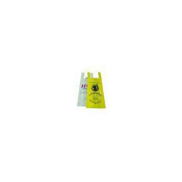 Yellow Retail Shop T Shirt Plastic Bags Plastic merchandise bags for packaging