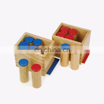 Montessori material sound cylinder wooden toys for kids educational