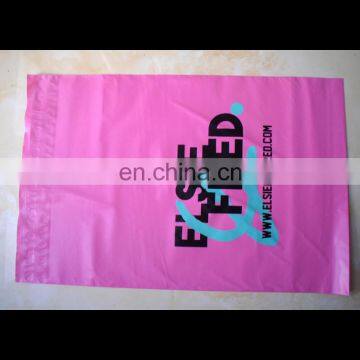 Hot PInk mailing plastic bag with printed