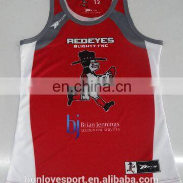 China Professional OEM Sublimation running singlets gym vest,gym singlets