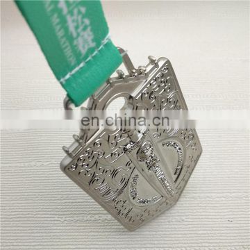cheap custom metal silver medal holder