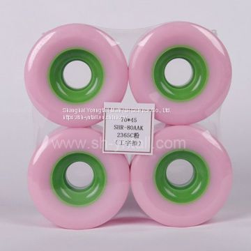 pu wheels for skate board 70*45  PU Wheels   pink pu pulley for skateboard