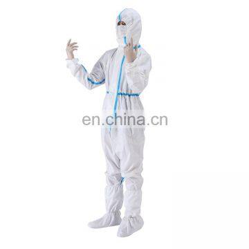 Medical Disposable Full Covered Hooded Style Personal Protectively Clothing Anti Virus Protection Suit