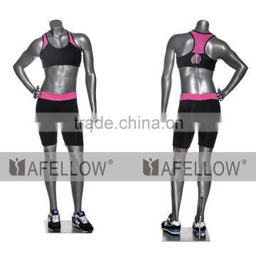 Fiberglass Mannequin Female Sports Mannequin Women Muscle Dummy Full Body Model HEF-06