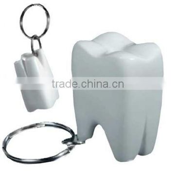 Teeth Shape Dental Floss With Key Ring