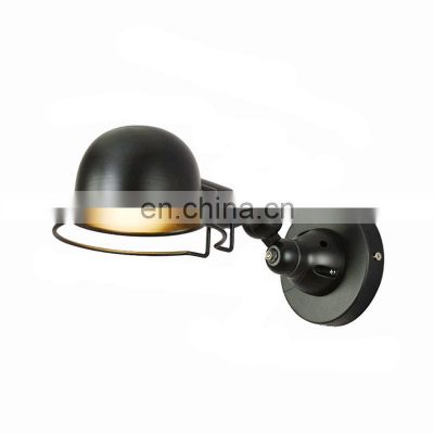 Industrial Retro Mechanical Short Arm Wall Lamp Telescopic Swing Double Section Wall Lamp