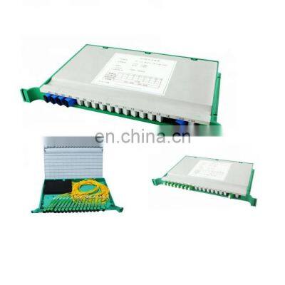 Tray Assembly Type PLC Optical Splitter Single Mode SC LC FC ST Fiber Optic PLC Splitter Tray Assembly