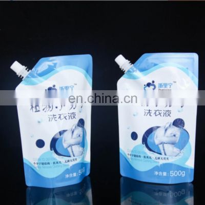 Standup spout pouch / plastic packaging bags for hand washing