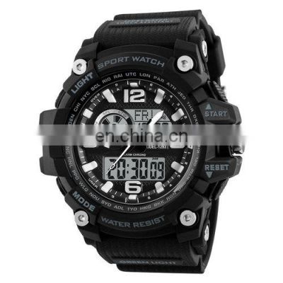 SKMEI 1283 Young Fashion Quartz Digital Wrist Watch Sports Alarm Countdown Chrono Date 50M Waterproof Watches