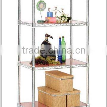 WH chrome plated wire shelving
